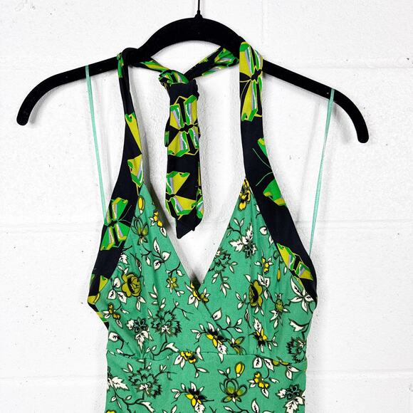 Vintage Y2K Issa London Silk Jersey Knit Halter Dress - Picture 7 of 10